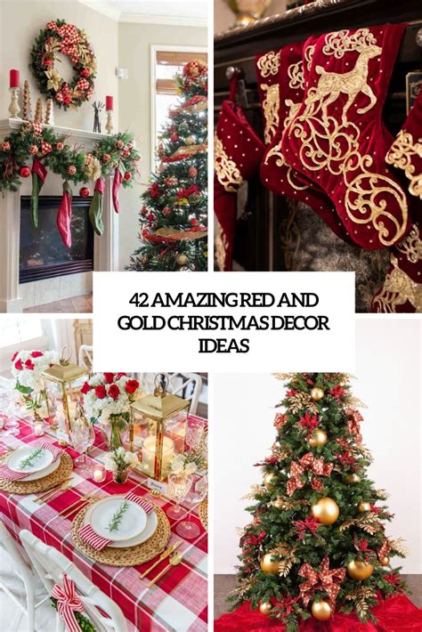 42 Amazing Red And Gold Christmas Décor Ideas - DigsDigs