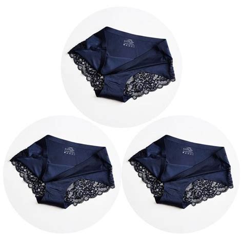 Ensemble de culottes pour femmes sous vêtements en dentelle exquise Lingerie Sexy grande taille