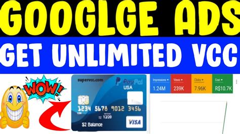 How To Get Unlimited Vcc For Adwords Get All Adwords Threshold Vcc