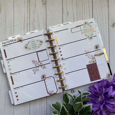 Lovely Horizontal Happy Planner Layout Inspiration Happy Planner