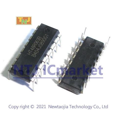10 PCS HT48R063B DIP-16 HT48R063 Enhanced I/O Type 8-Bit OTP MCU ...
