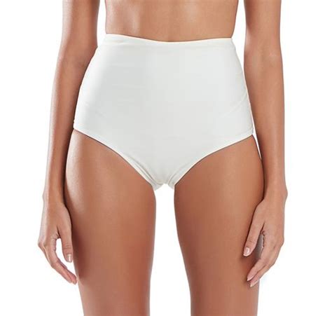 Partes De Abajo De Bikini Bottom Bordado Rechilieu Off White