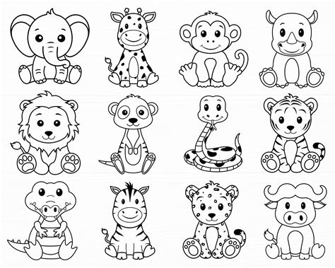 Baby Animal Drawings, Art Drawings For Kids, Doodle Drawings, Drawing ...