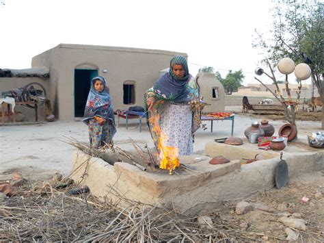 Early Morning Routine Of Desert Women Cooking Traditional Breakfast