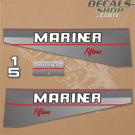 Decals High Quality Reproduction Mariner Outboard Decals