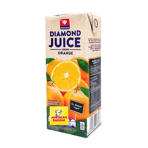 Jual Diamond Juice Orange Uht No Added Sugar 200ml Shopee Indonesia