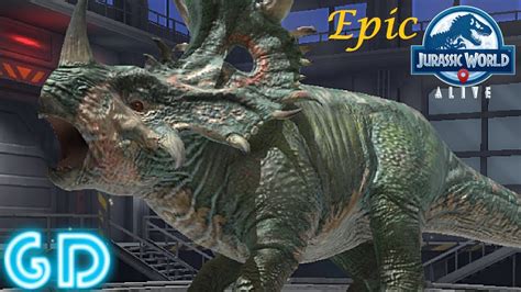 Jurassic World Alive Gameplay Epic Sinoceratops Youtube