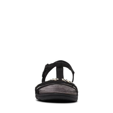 Clarks Amanda Tealite Black Nubuck Zapatos Planos Mujer Travis Hagadorn