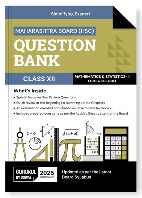 Gurukul By Oswal Hsc Mathematics And Statistics Ii Question Bank For Mh Board Class 12 Exam