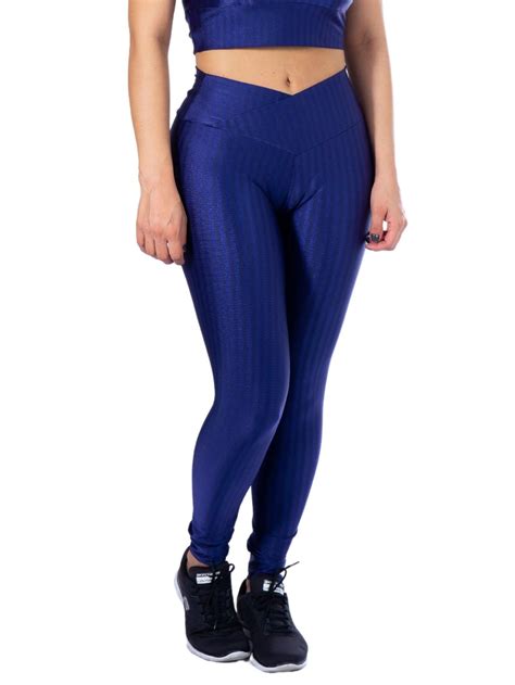 Cal A Legging Fitness Cirre D Azul Marinho Moda Llevo Moda Fitness