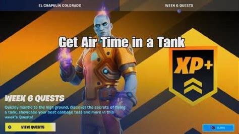 How To Easily Get Air Time In A Tank Fortnite Week Season Quest