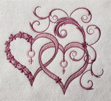 Forever Hearts Free Embroidery Design Valentine S Day Machine