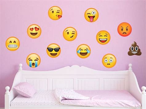 Large Emoji Wall Decal Peel And Stick Repositionable By