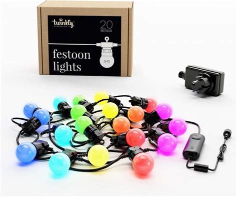 Twinkly Festoon Lichtsnoer 20 LED Lampjes Mulitcolour Bol