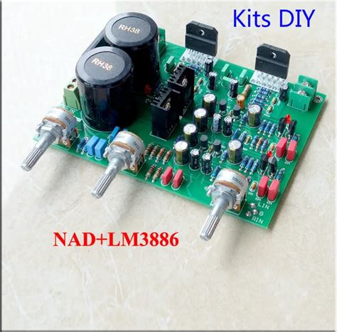 Ghxamp LM3886 Amplifier Audio Board Kits Diy 68W 68W Refer NAD Tone