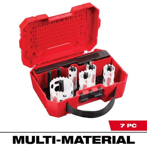 Milwaukee Hole Dozer Bi Metal Hole Saw Kit 7 Piece 49 22 4040 The