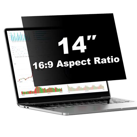 Pozlle 14 Inch Laptop Privacy Screen Shield for 16:9 Widescreen
