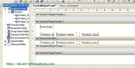 Step By Step Help For Creating A Simple Crystal Reports In Vb Net