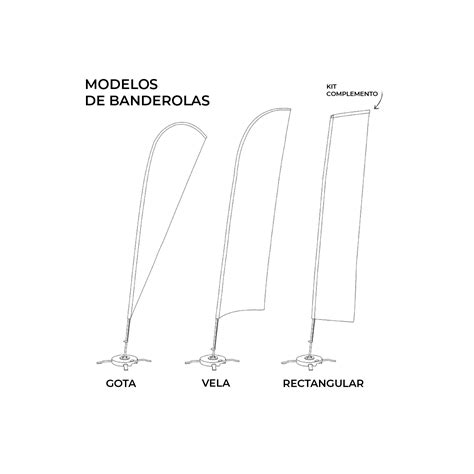 Estructura Para Banderolas Fly Banner Expositores De Producto