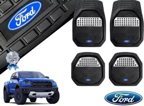 Tapetes 4pz Charola 3d Logo Ford Ranger Raptor 2022 Envío gratis