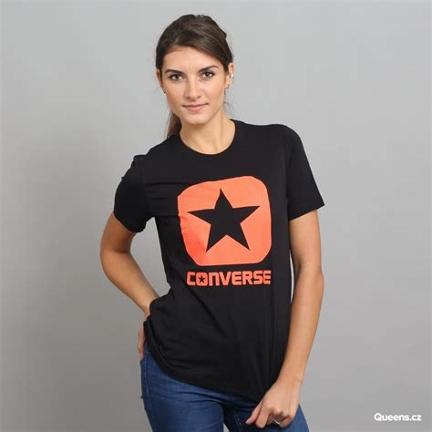 Blusa Playera Converse Negra Reflective Fill Box Star Chica 450 00