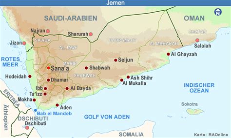 RAOnline EDU Geografie Länderinformationen Asien Jemen