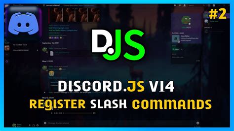 Register Slash Commands Discord Js V Part Youtube