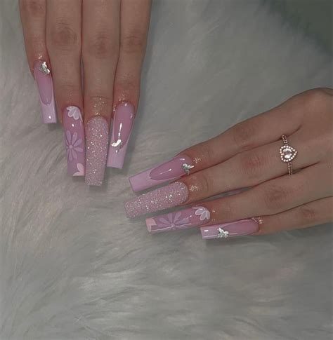 Pin By Analilia Espinoza On NAILZZ Pink Acrylic Nails Nail Designs