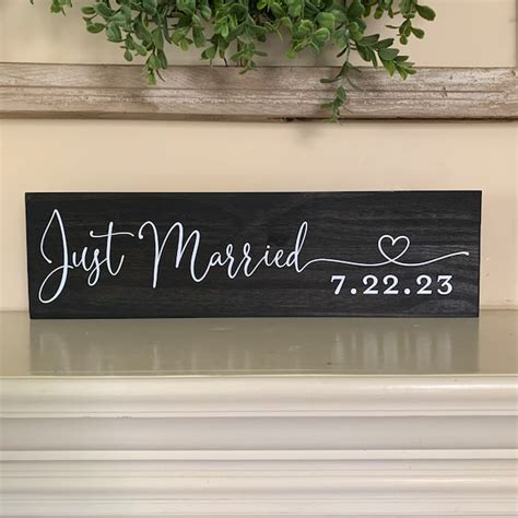 Just Married Signs - Etsy