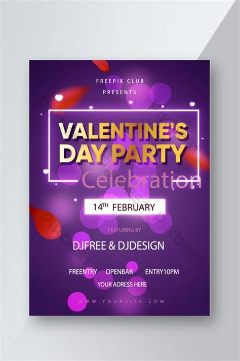 Valentines Day Flyer Design Free Template | AI Free Download - Pikbest