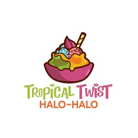 LOGO Design for Tropical Twist Halo Lush Green and Yellow with Desert ...