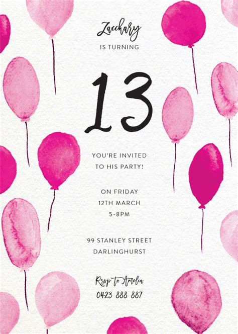 25 Best Ideas 13th Birthday Invitation Wording - Home, Family, Style ...