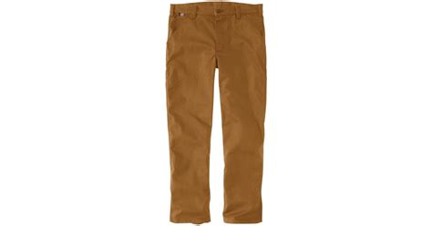 Carhartt Flame Resistant Rugged Flex Relaxed Fit Duck Utility Work Pant In Brown For Men Lyst