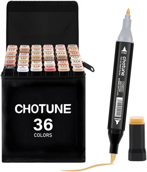 Chotune Marqueurs De Couleurs De Peau Alcohol Permanent Markers Set