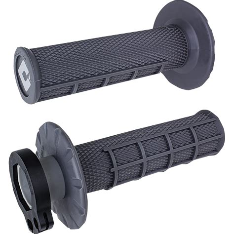 ODI Grip Half Waffle V2 Lock-On screwed, Graphit | Maciag Offroad