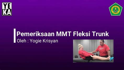 Pemeriksaan Fisioterapi Mmt Fleksi Trunk Youtube