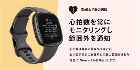 スマートウォッチ Fitbit Sense 2 Shadow Greyシャドーグレー FB521BKGB FRCJKの通販はソフマップ