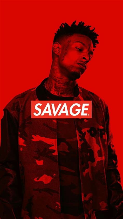 1080x1920 21 Savage Iphone Wallpaper Savage Box Logo Iphone