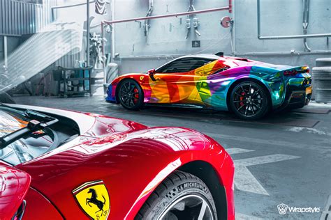 Ferrari Sf90 Colorful Wrap Wrapstyle