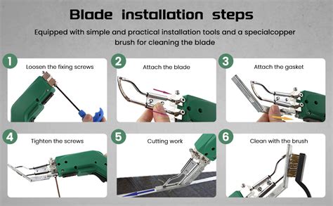 Huanyu Electric Hot Knife Rope Cutter Fabric Cutting Tool Kit Blades Pro Fabric Cutter C