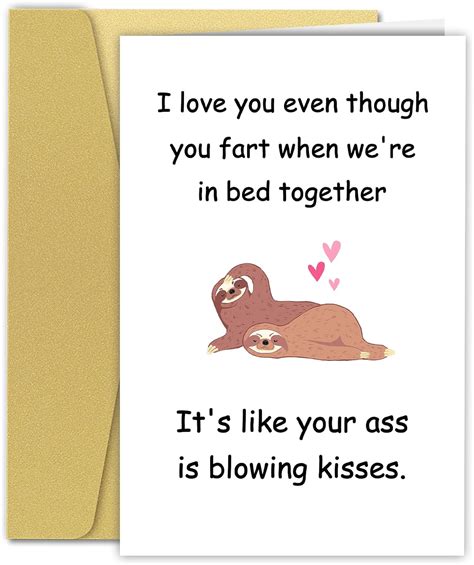 Smnwinsl Funny Birthday Card For Him Her Witty Fart