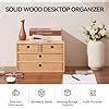 Amazon Kirigen Natural Wood Desktop Organizers With Drawers Home