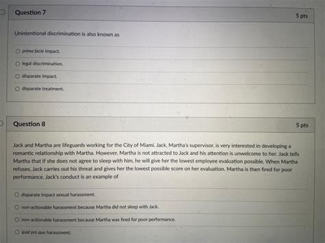 Solved Question Pts Unintentional Discrimination Is Also Chegg