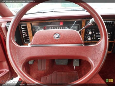 Red Interior Steering Wheel For The 1992 Buick Century Special Sedan 65215156