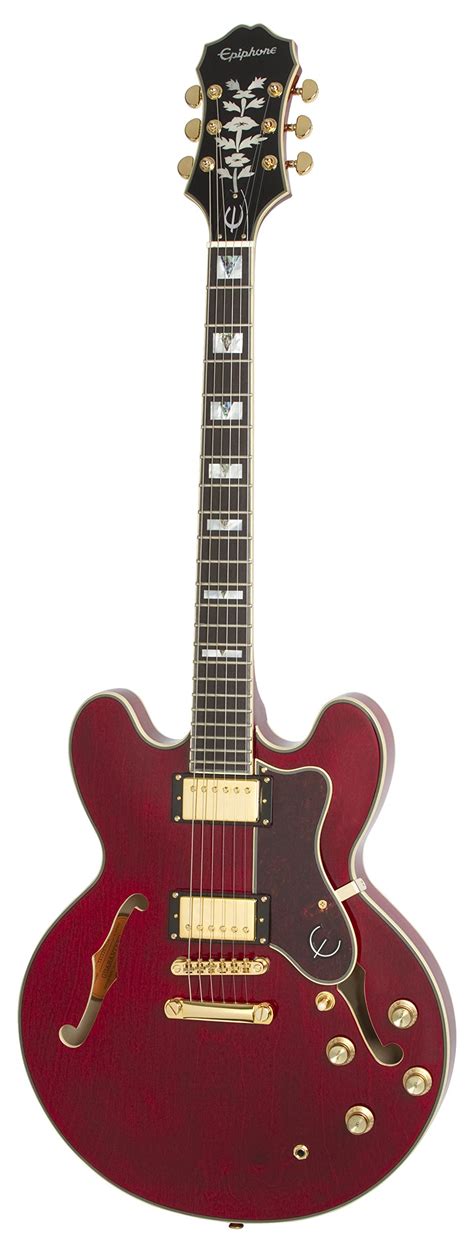 Buy Epiphone Sheraton Ii Pro Thin Line Semi Hollowbody Electric Guitar With Coil Tapping Wine