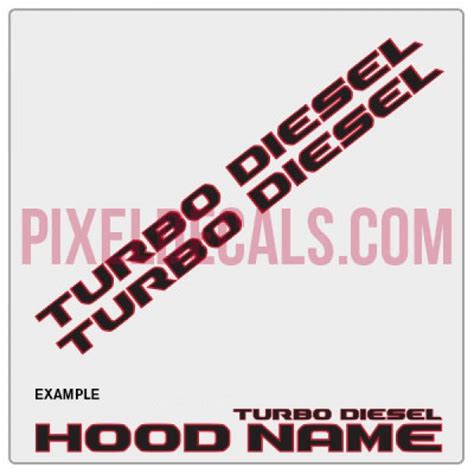 Turbo Diesel Decals Rubi Jl