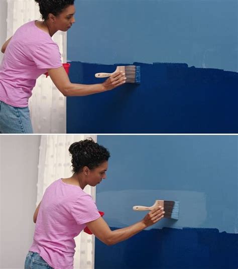 How To Paint A Beautiful Ombre Accent Wall Video Diy Ombre Wall Ombre Painted Walls Bedroom