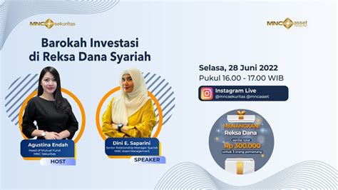 Ig Live Mnc Asset X Mnc Sekuritas Barokah Di Reksa Dana Syariah