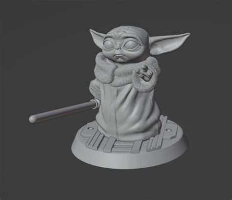 Fichier Stl Gratuit B B Yoda Jedi Mod Le Imprimable En D