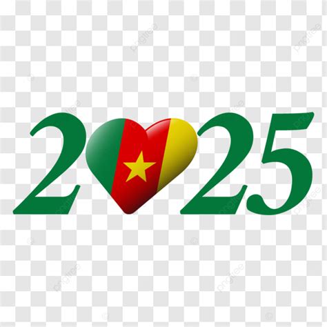 Hình ảnh Cameroon 2025 Artfont Vector PNG , Năm 2025, Cameron 2025